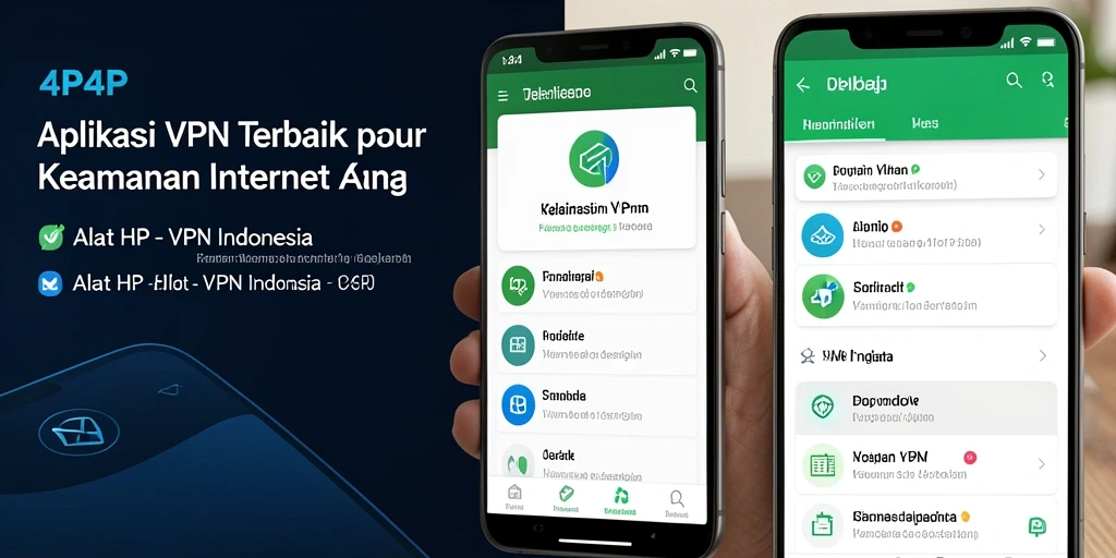 Tampilan antarmuka aplikasi 4P4P yang menarik dan fungsional.