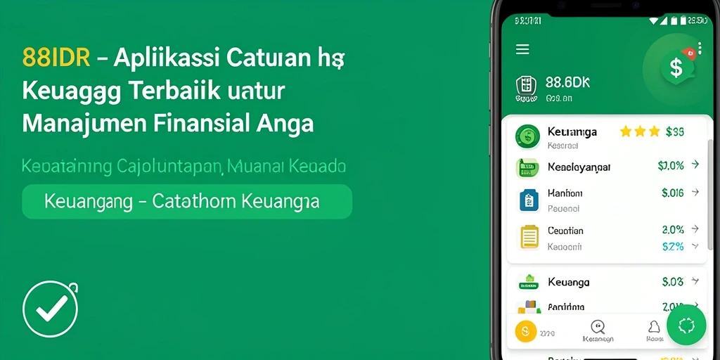 Tampilan antarmuka aplikasi Catatan Keuangan 88IDR yang sederhana dan fungsional.
