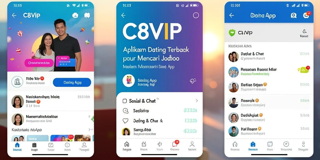 Tampilan antarmuka aplikasi C8VIP yang modern dan intuitif.