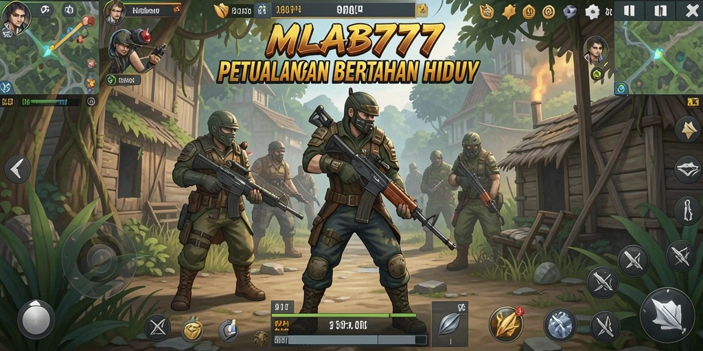 Tampilan antarmuka <strong>MLBB777</strong> yang menampilkan aksi Bertahan Hidup yang mendebarkan.