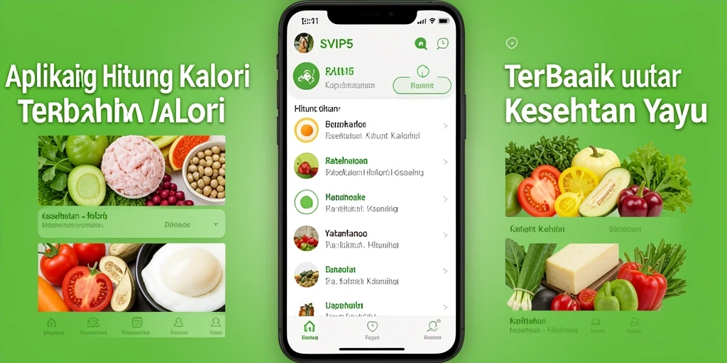 Antarmuka SVIP5 menampilkan fitur hitung kalori dengan mudah.