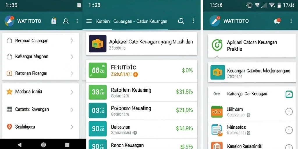 Antarmuka utama WATITOTO yang sederhana dan ramah pengguna.