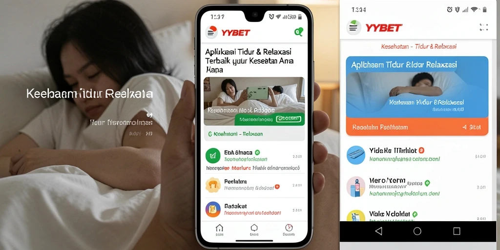 Tampilan antarmuka pengguna YYBET yang menenangkan untuk tidur dan relaksasi.