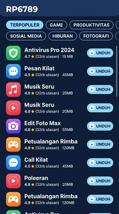 Aplikasi Populer & Kanal Uji di rp6789 – Pilihan Terbaik Anda